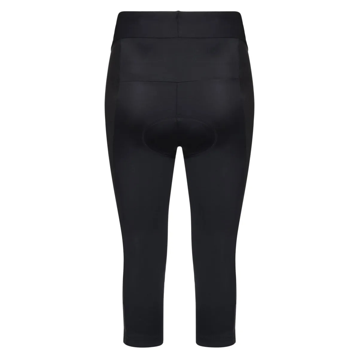 Womens Black Padded 3/4 Cycling Leggings