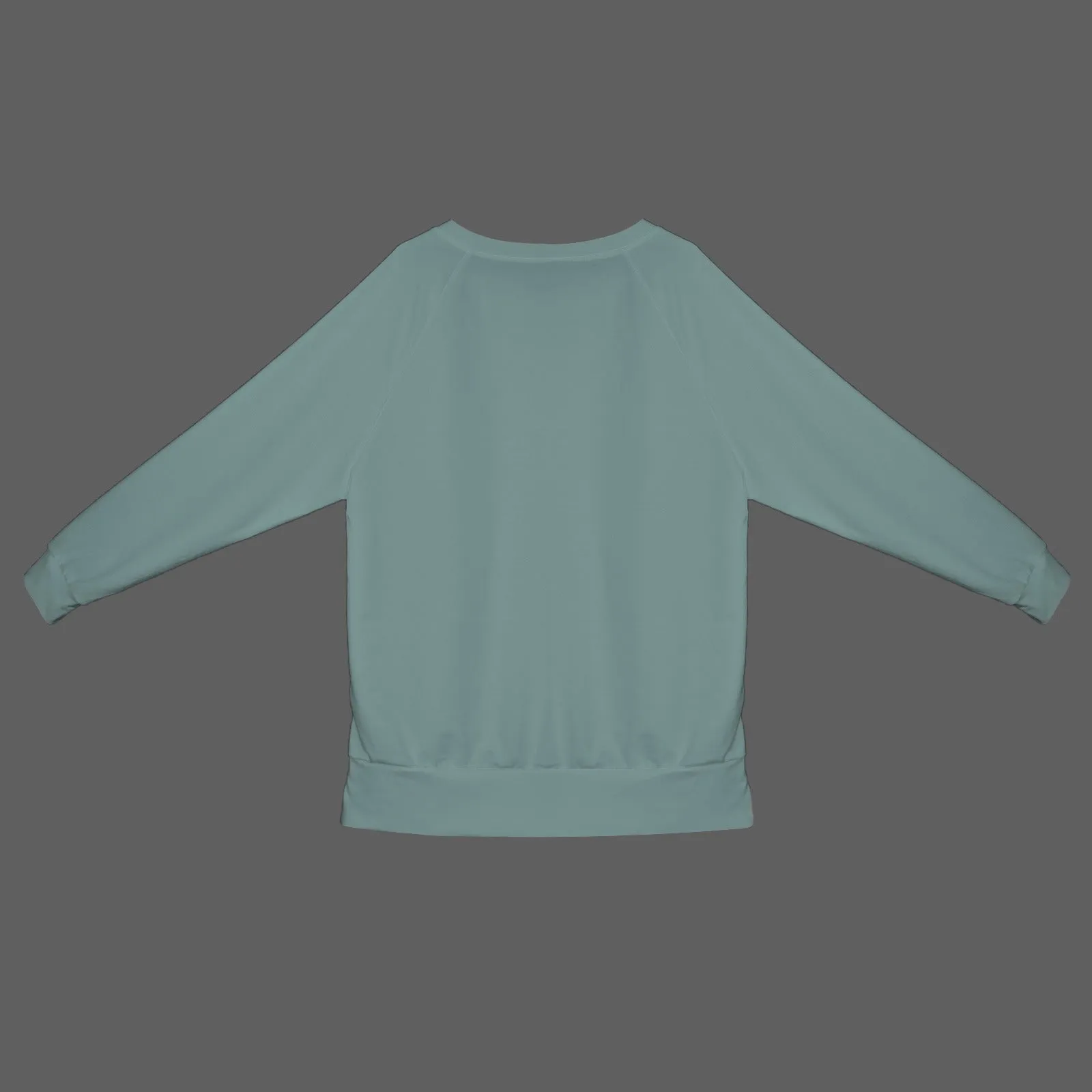 Women's Crew Neck Long Sleeve Side Zipper Sweatshirt
