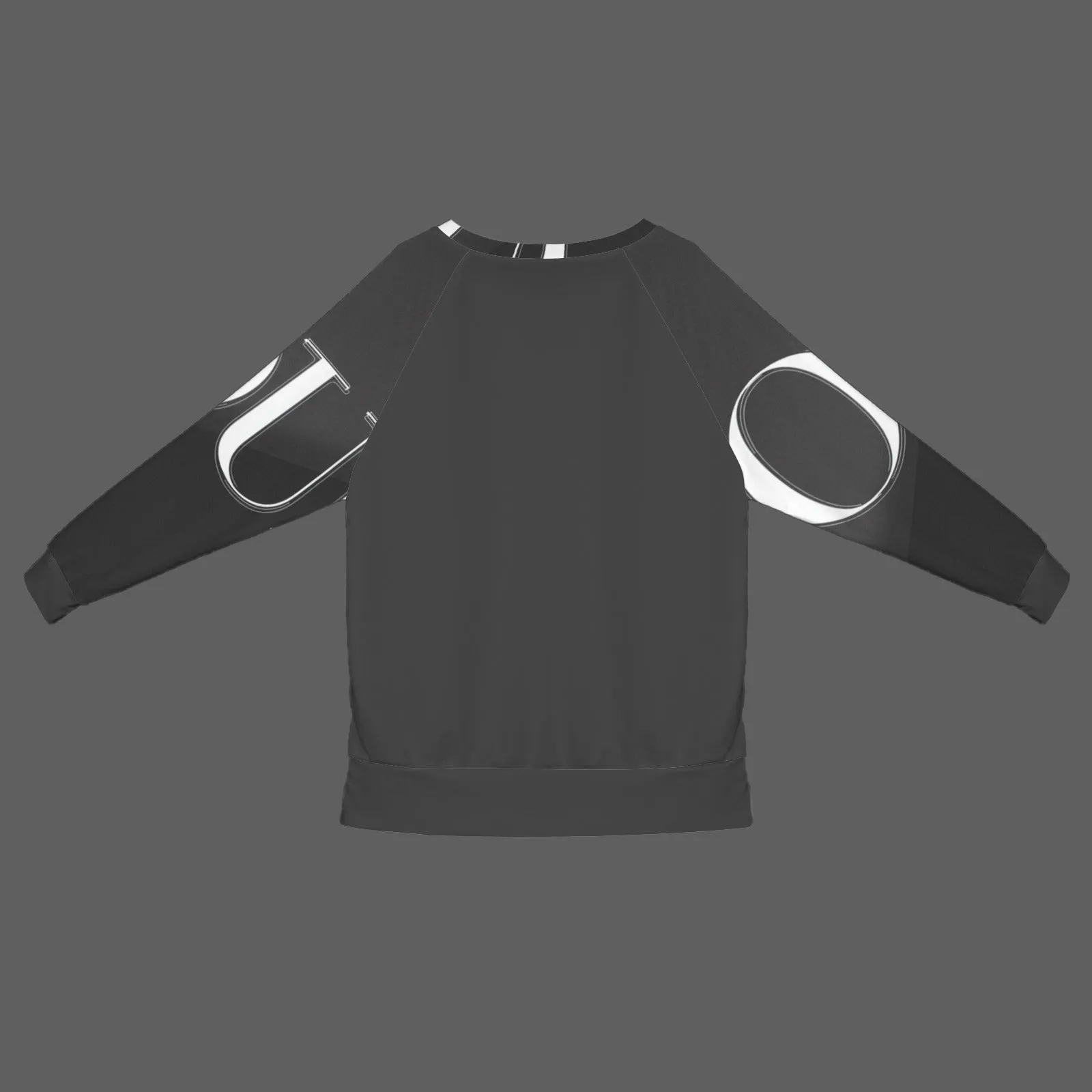 Women's Crew Neck Long Sleeve Side Zipper Sweatshirt
