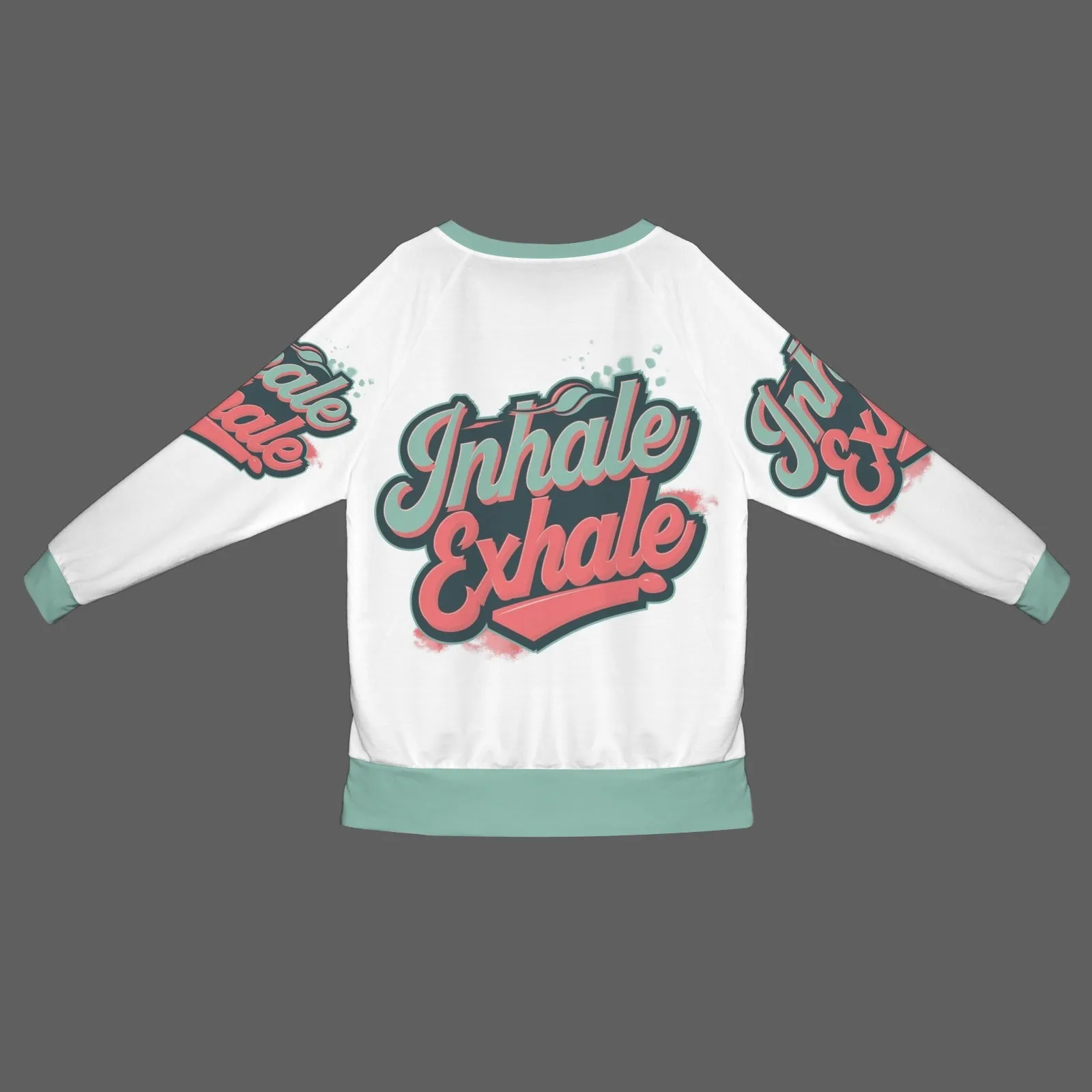 Women's Crew Neck Long Sleeve Side Zipper Sweatshirt