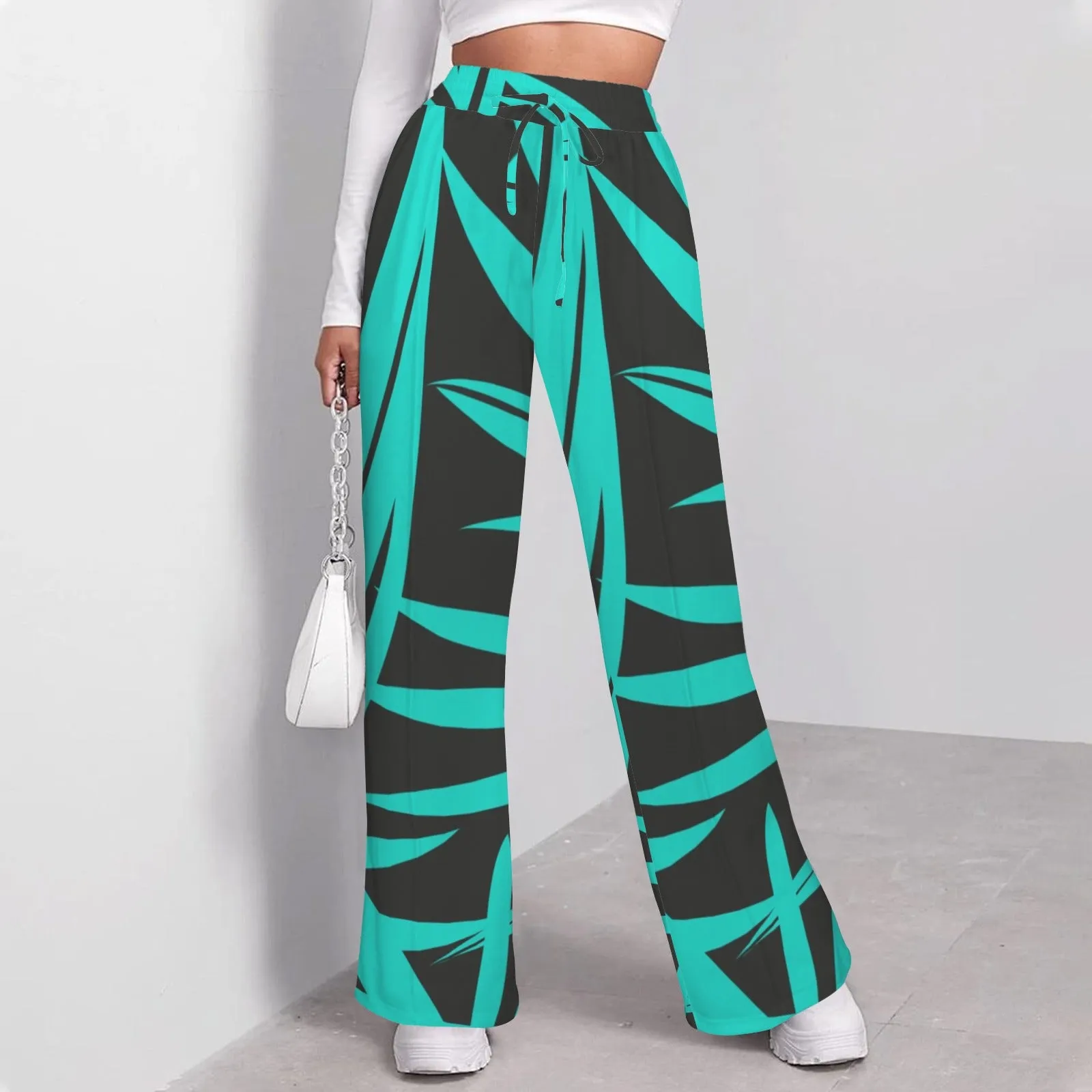 Women's Drawstring Wide Leg Sweatpants