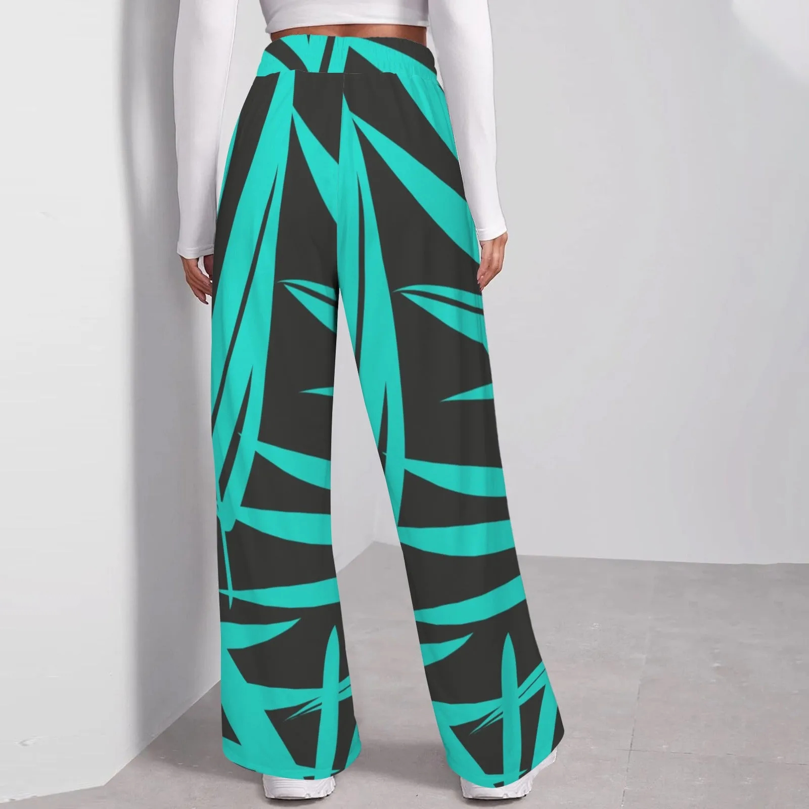 Women's Drawstring Wide Leg Sweatpants