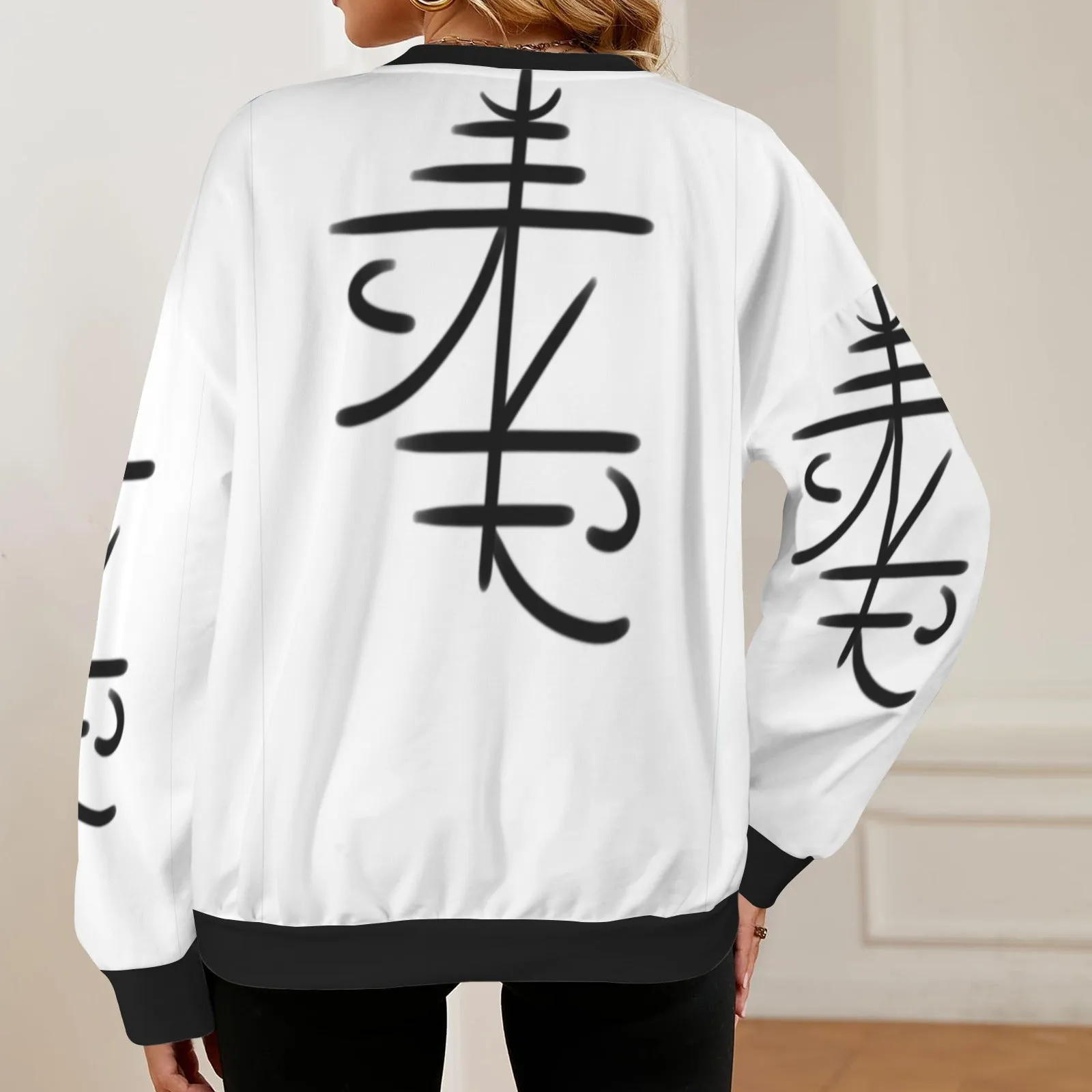 Women's Oversized Crew Neck Pullover Sweater