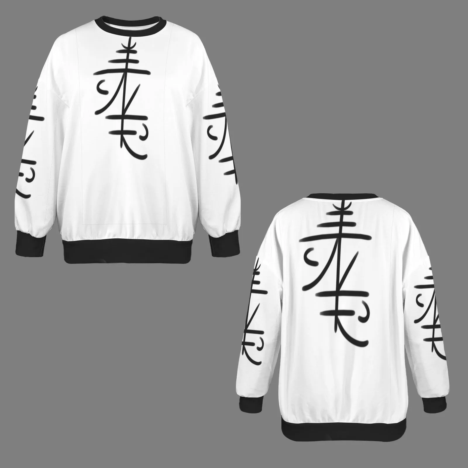 Women's Oversized Crew Neck Pullover Sweater