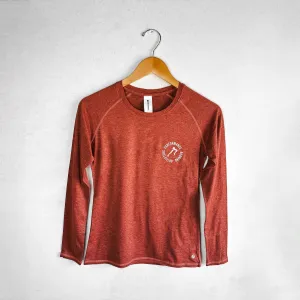 WOMEN'S PRO LOGO LONG SLEEVE 2.0 - RUSSET BROWN