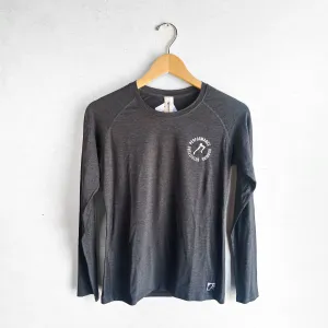 WOMEN'S PRO LOGO LONG SLEEVE - HEATHER BLACK