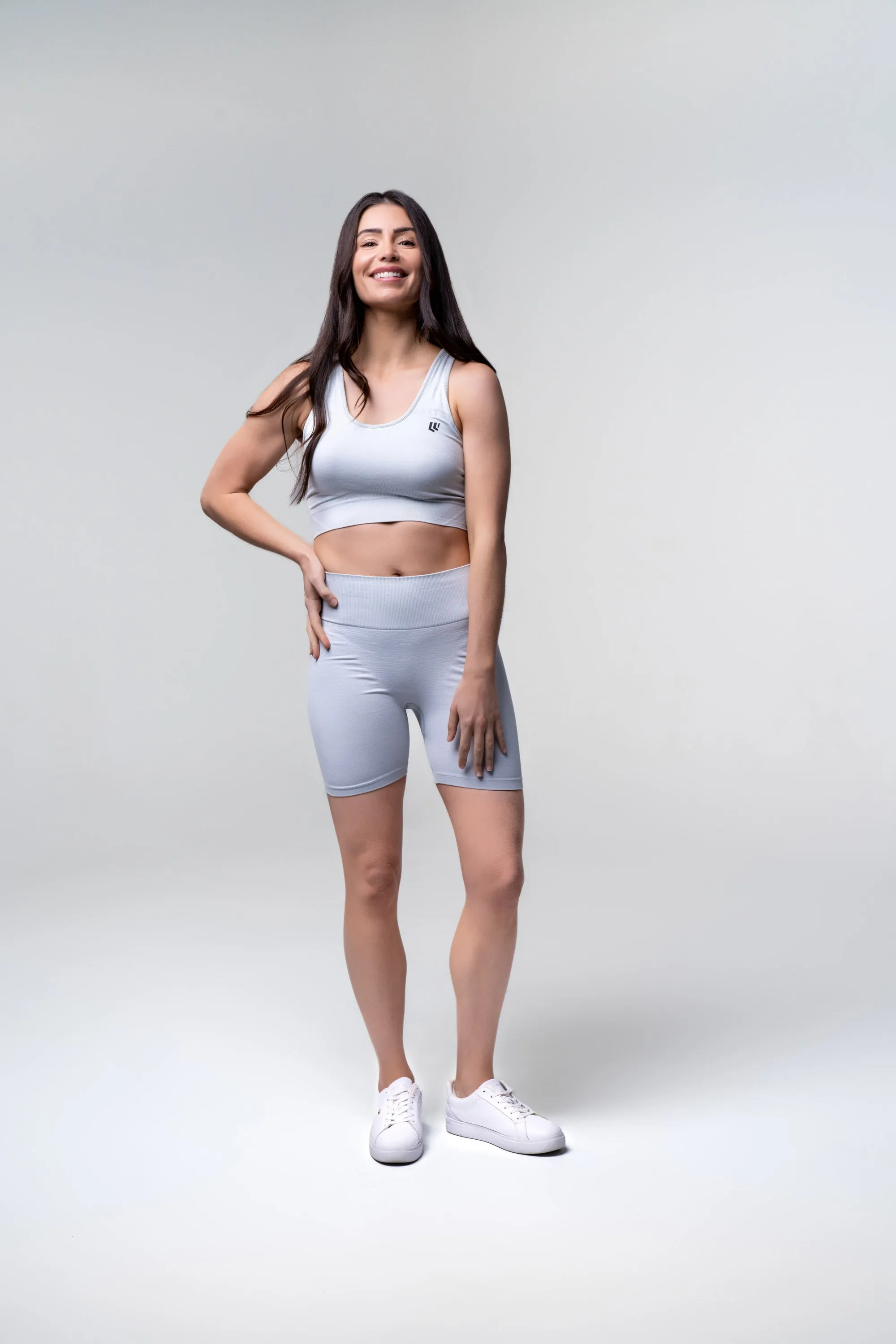 Women's Seamless Bike Shorts 7 inches - Black