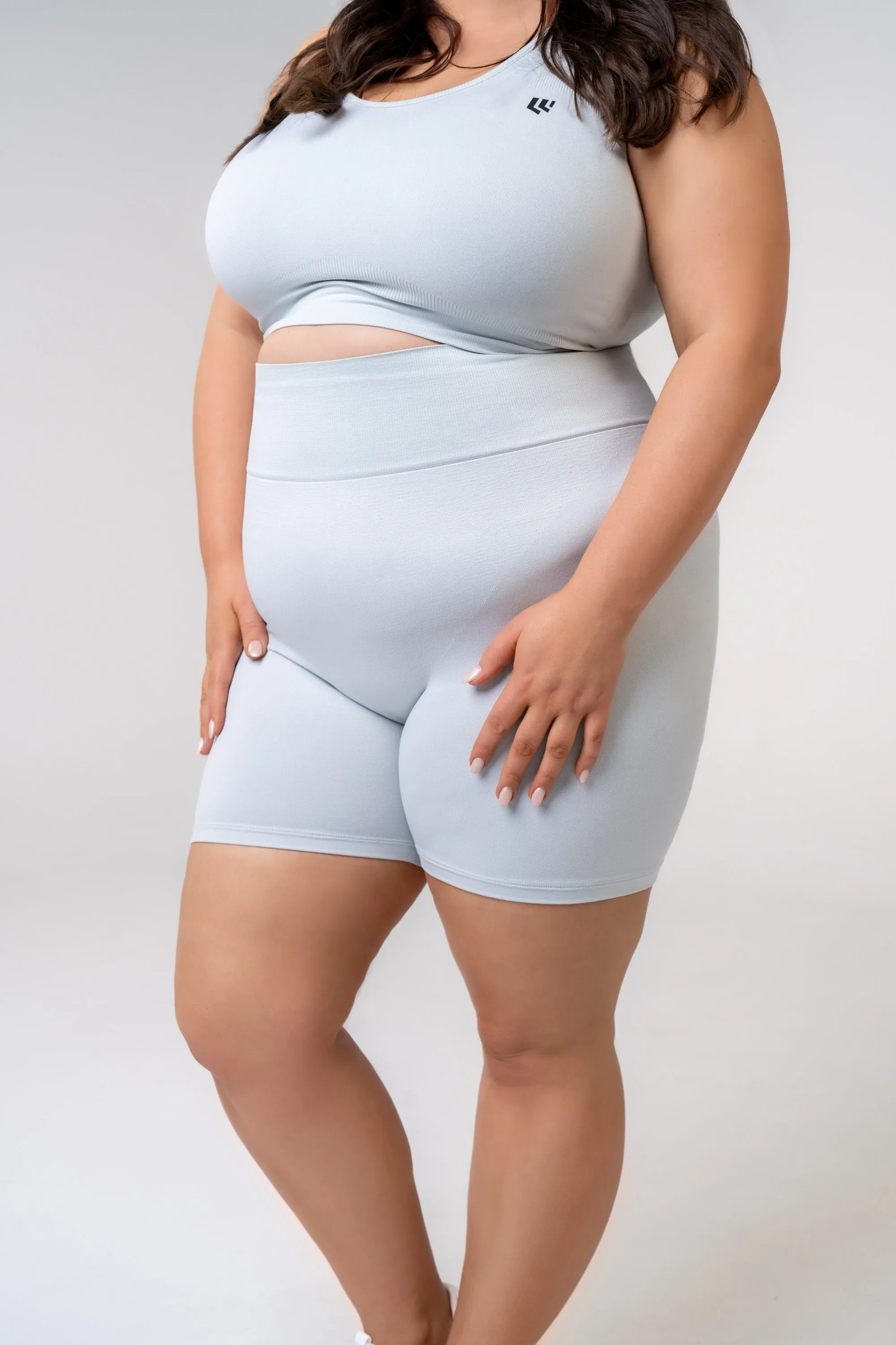 Women's Seamless Bike Shorts 7 inches - Black