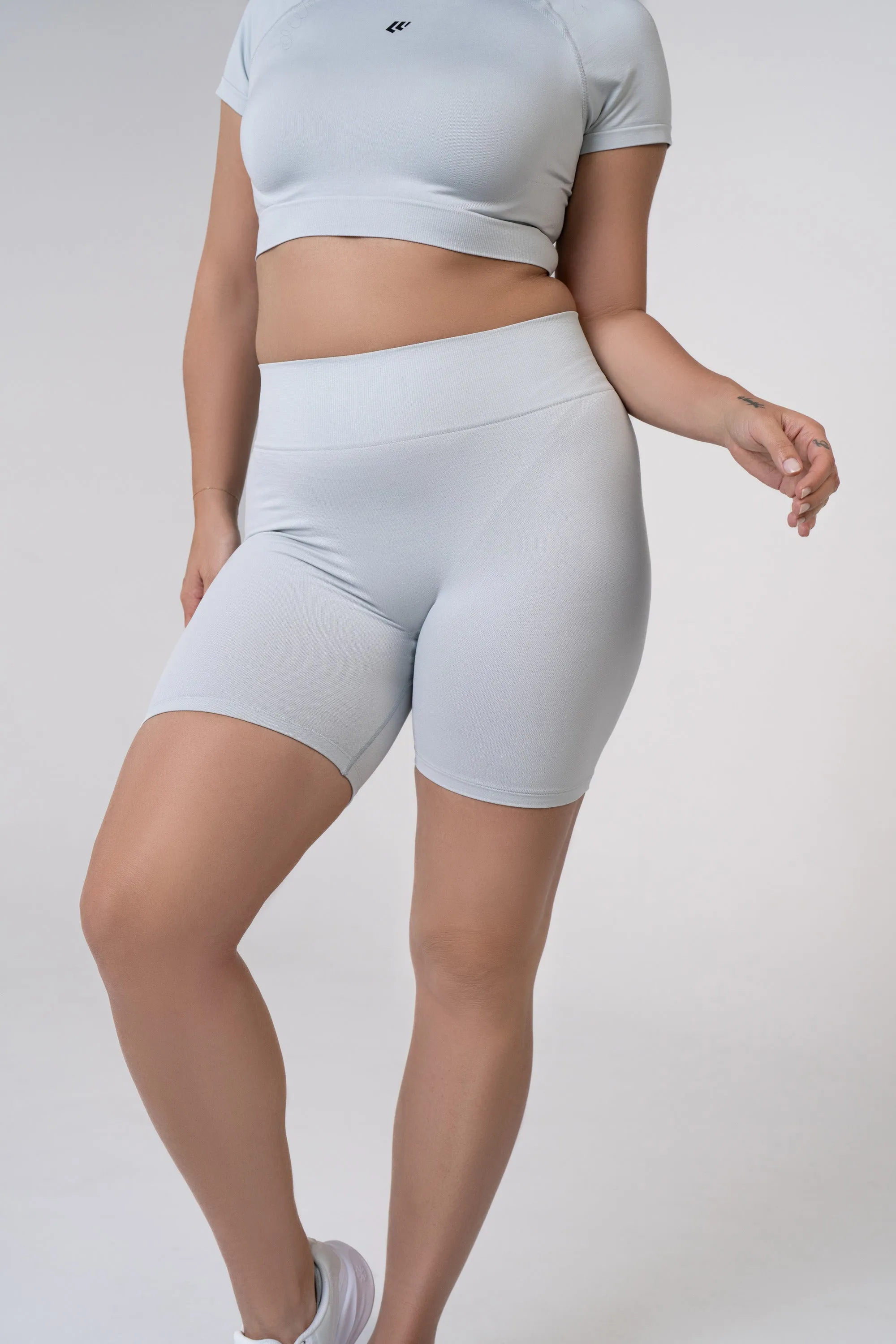 Women's Seamless Bike Shorts 7 inches - Black