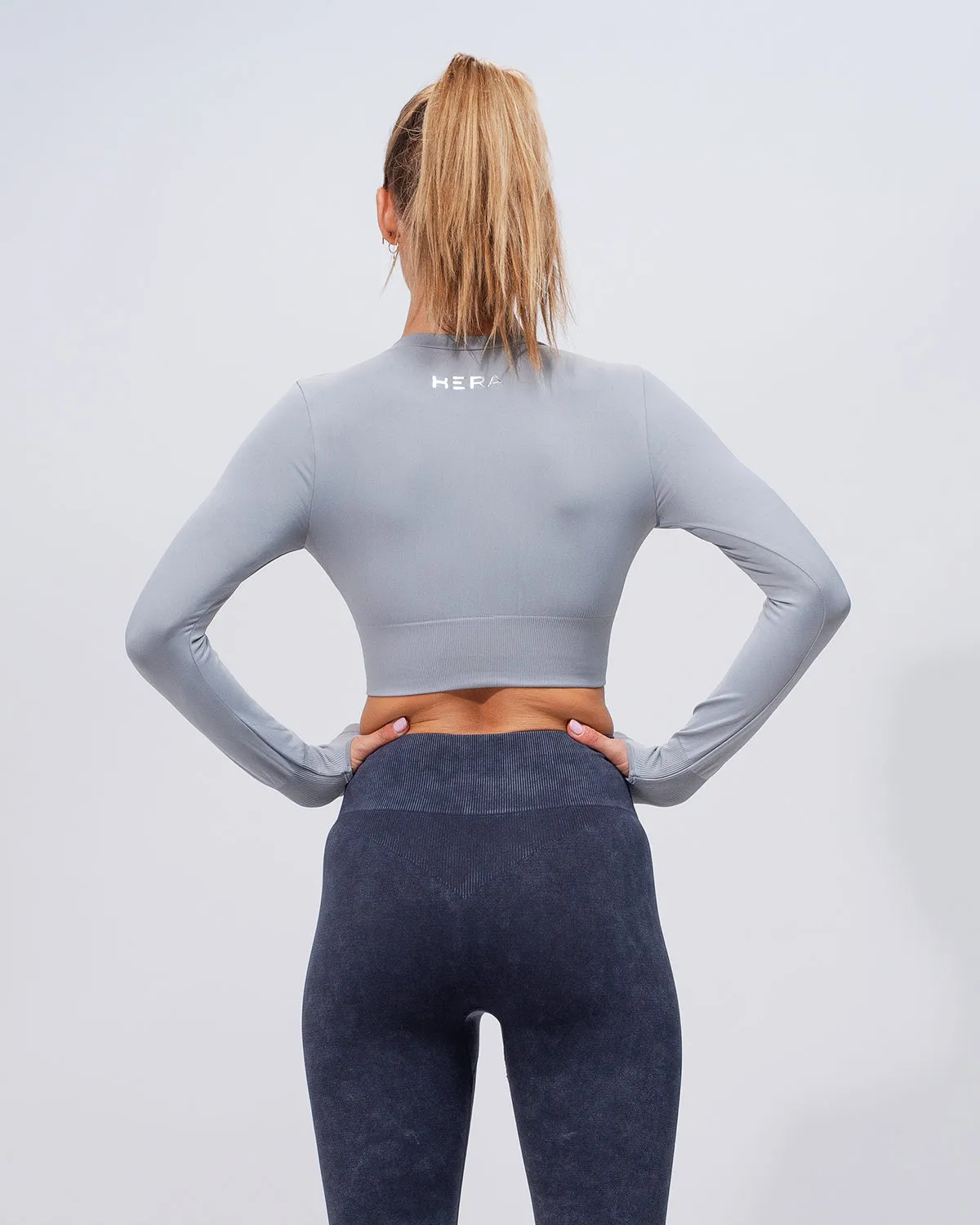 Women's Seamless Long Sleeve Crop Top