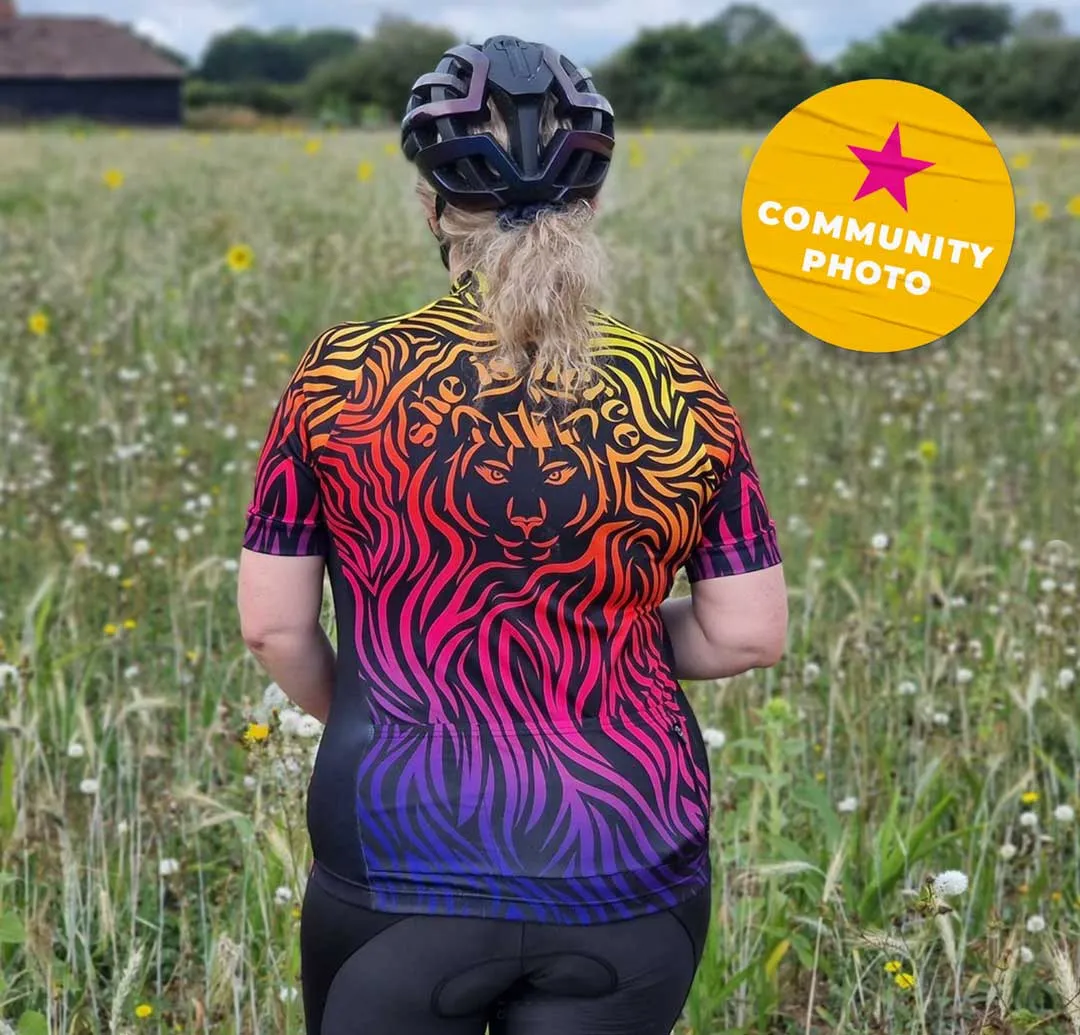 Womens She is Fierce Cycling Jersey