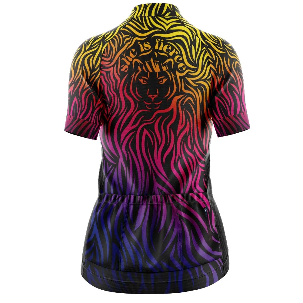 Womens She is Fierce Cycling Jersey