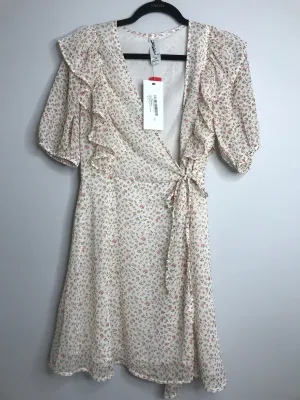 Womens Size 12 Misses White Violet Dress