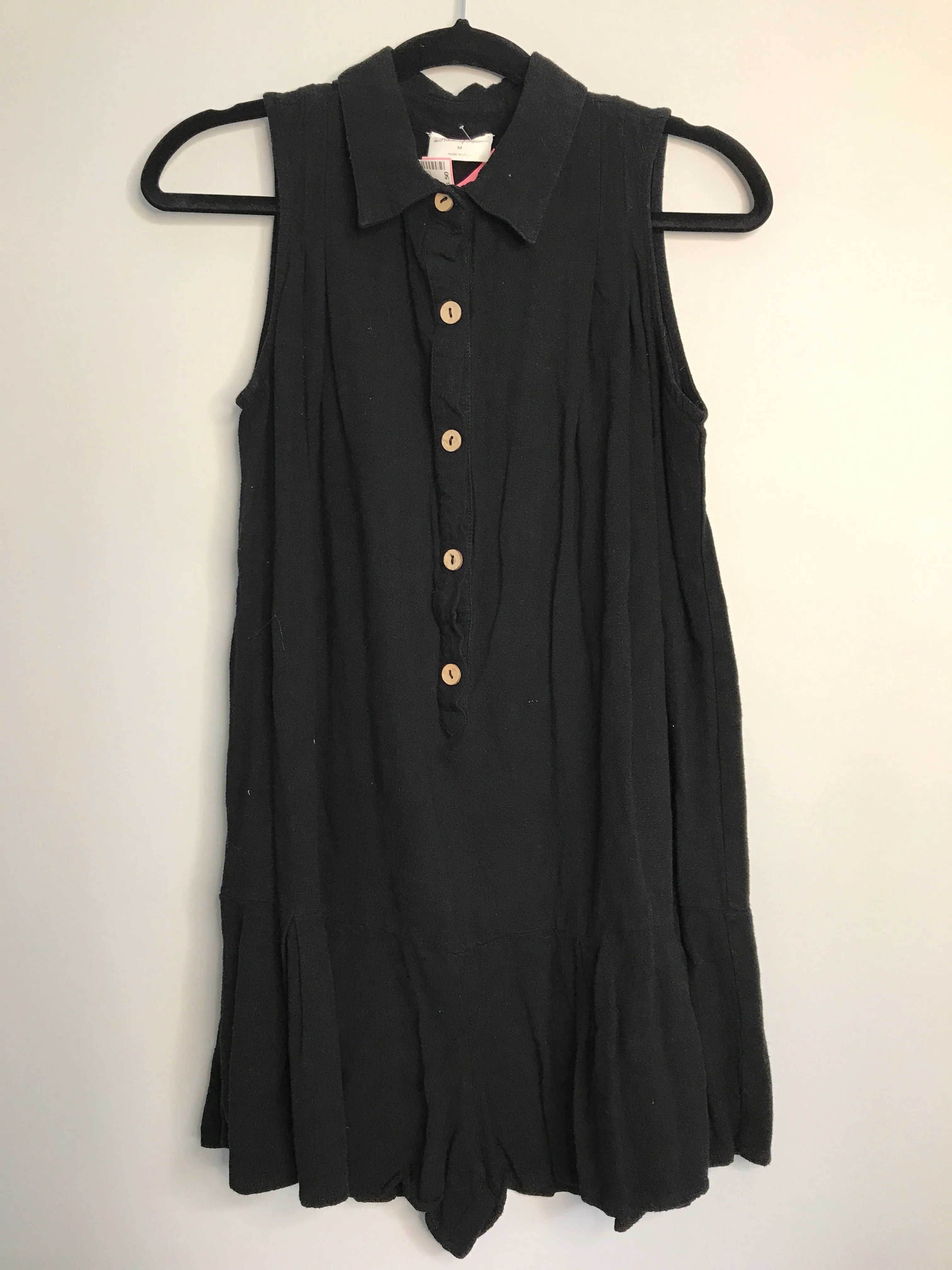 Womens Size Med Misses Black Allie Rose Romper