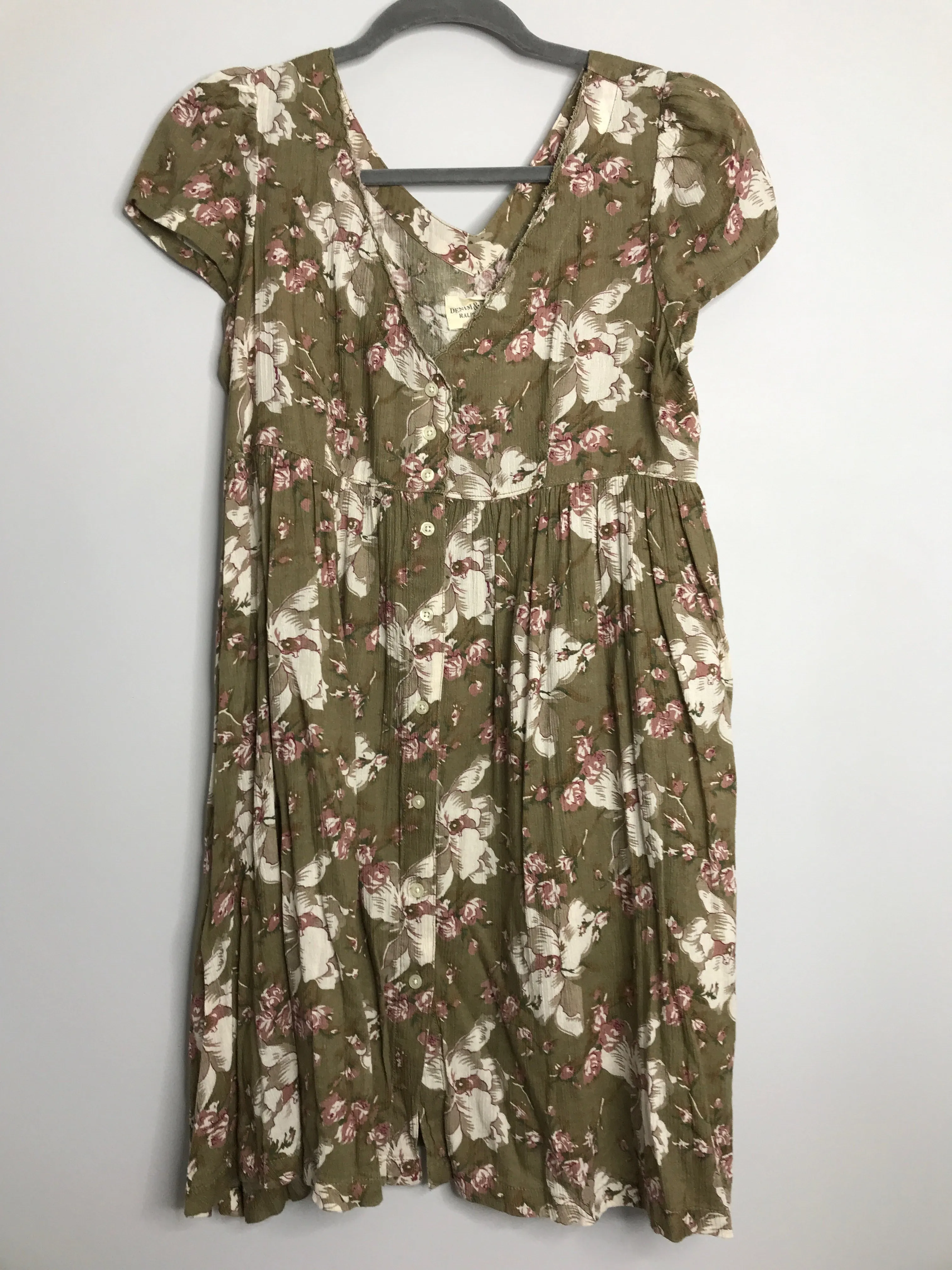 Womens Size Sm Misses Green RL Dress
