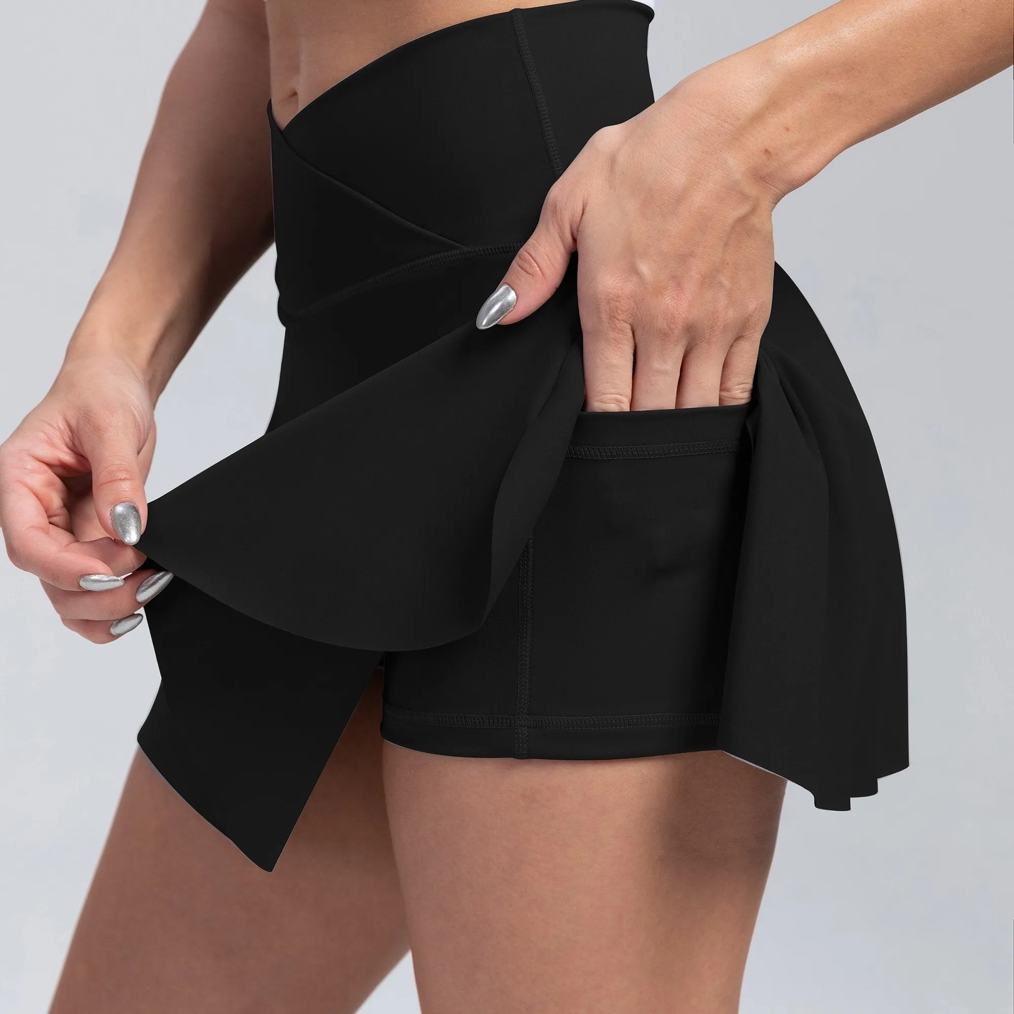 Women's Sport Skirt2-in-1 Tennis Active Skirts, High Waist Yoga Running Sports Skirts, Women's Activewear