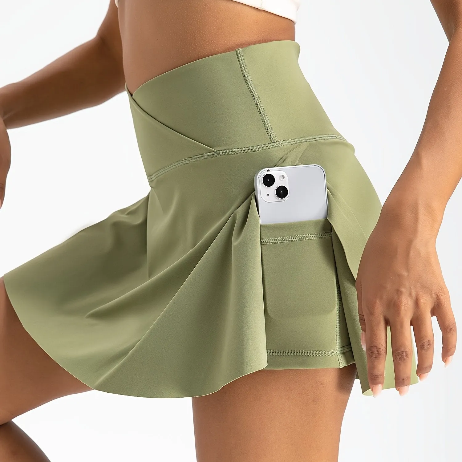 Women's Sport Skirt2-in-1 Tennis Active Skirts, High Waist Yoga Running Sports Skirts, Women's Activewear