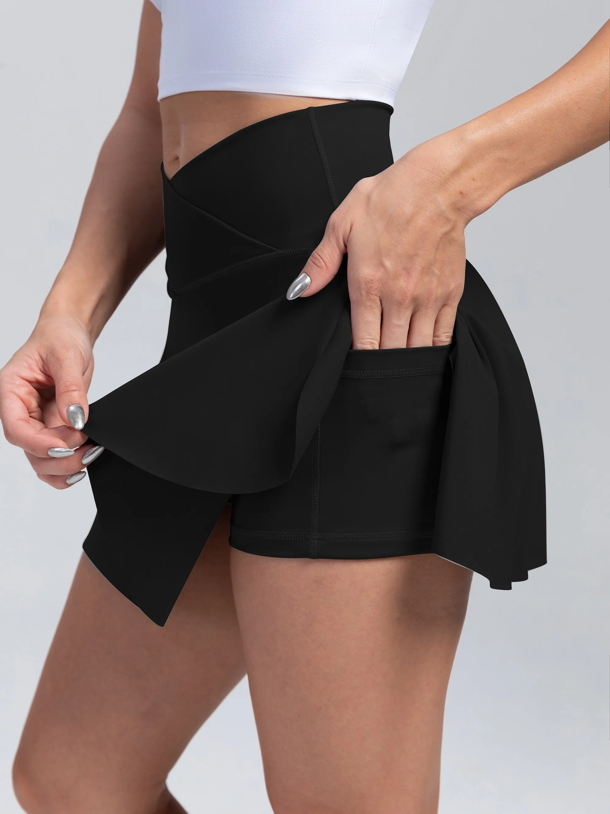 Women's Sport Skirt2-in-1 Tennis Active Skirts, High Waist Yoga Running Sports Skirts, Women's Activewear
