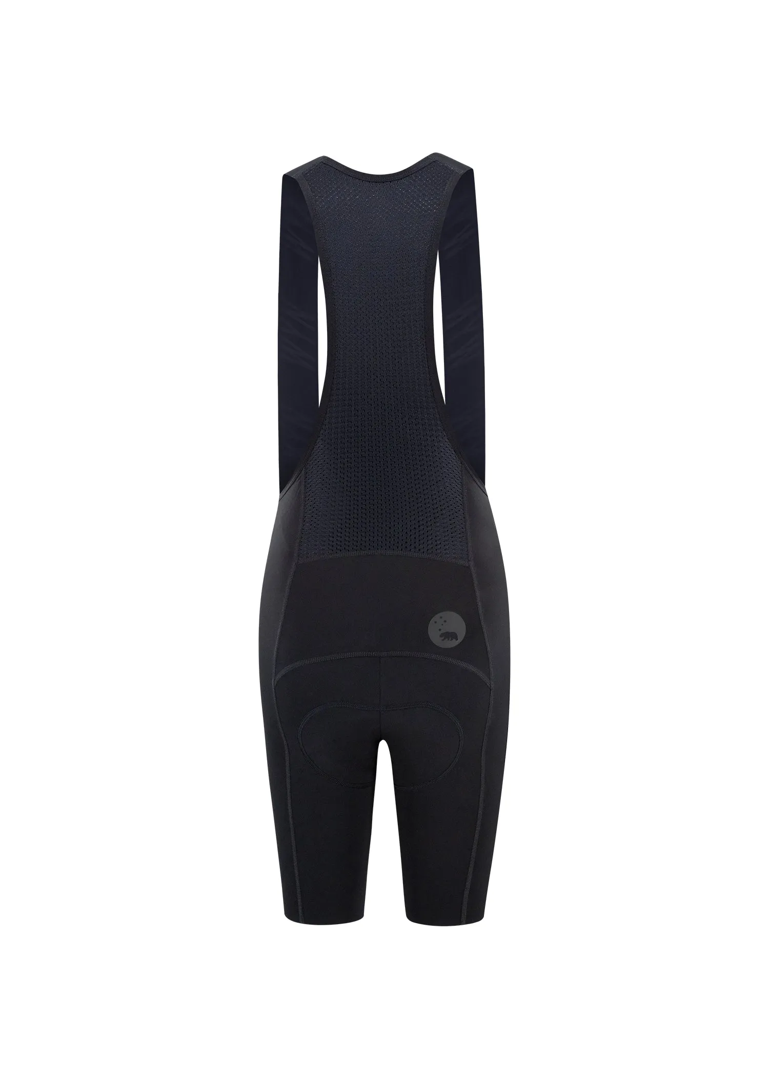 women's velocity 2.0 cycling bib shorts - matte black