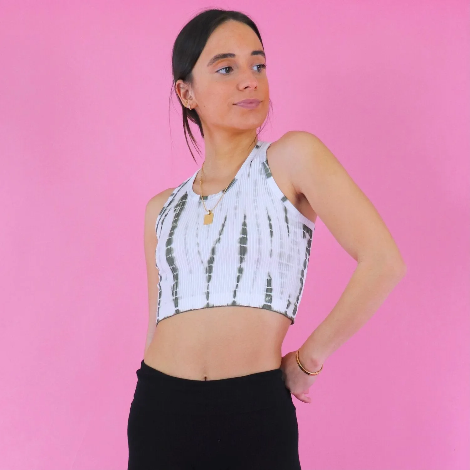 Work It Olive Seamless Top
