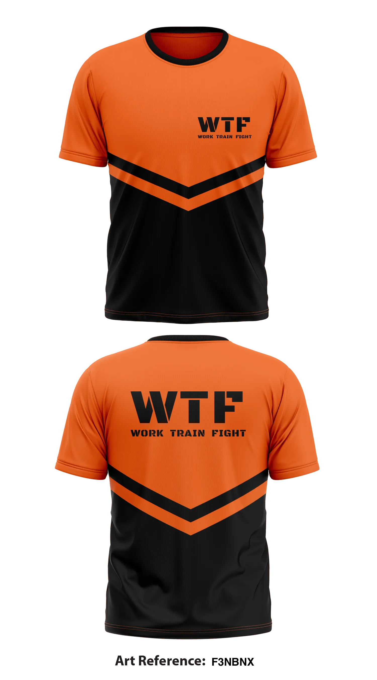 Work Train Fight WTF Store 1 Core Men's SS Performance Tee - F3NbnX