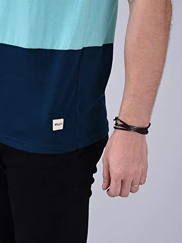 Wrath Men's Regular Fit Solid T-Shirt (Turquoise, Small)