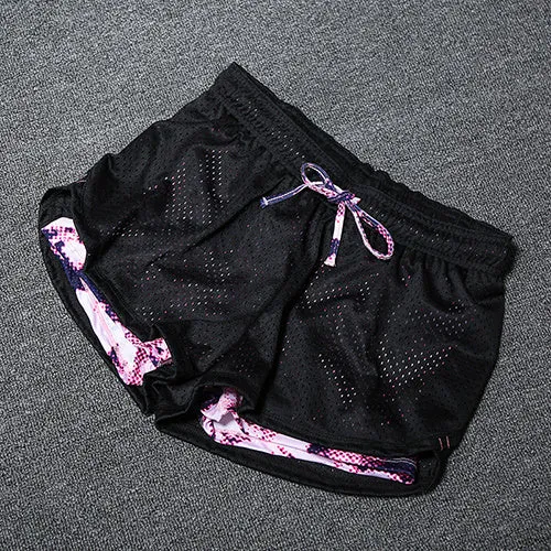 Yoga Shorts Women Fitness Top Spandex Neon Elastic