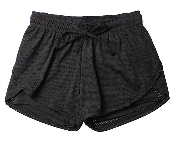 Yoga Shorts Women Fitness Top Spandex Neon Elastic