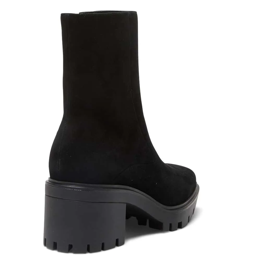 Zack Boot in Black Suede