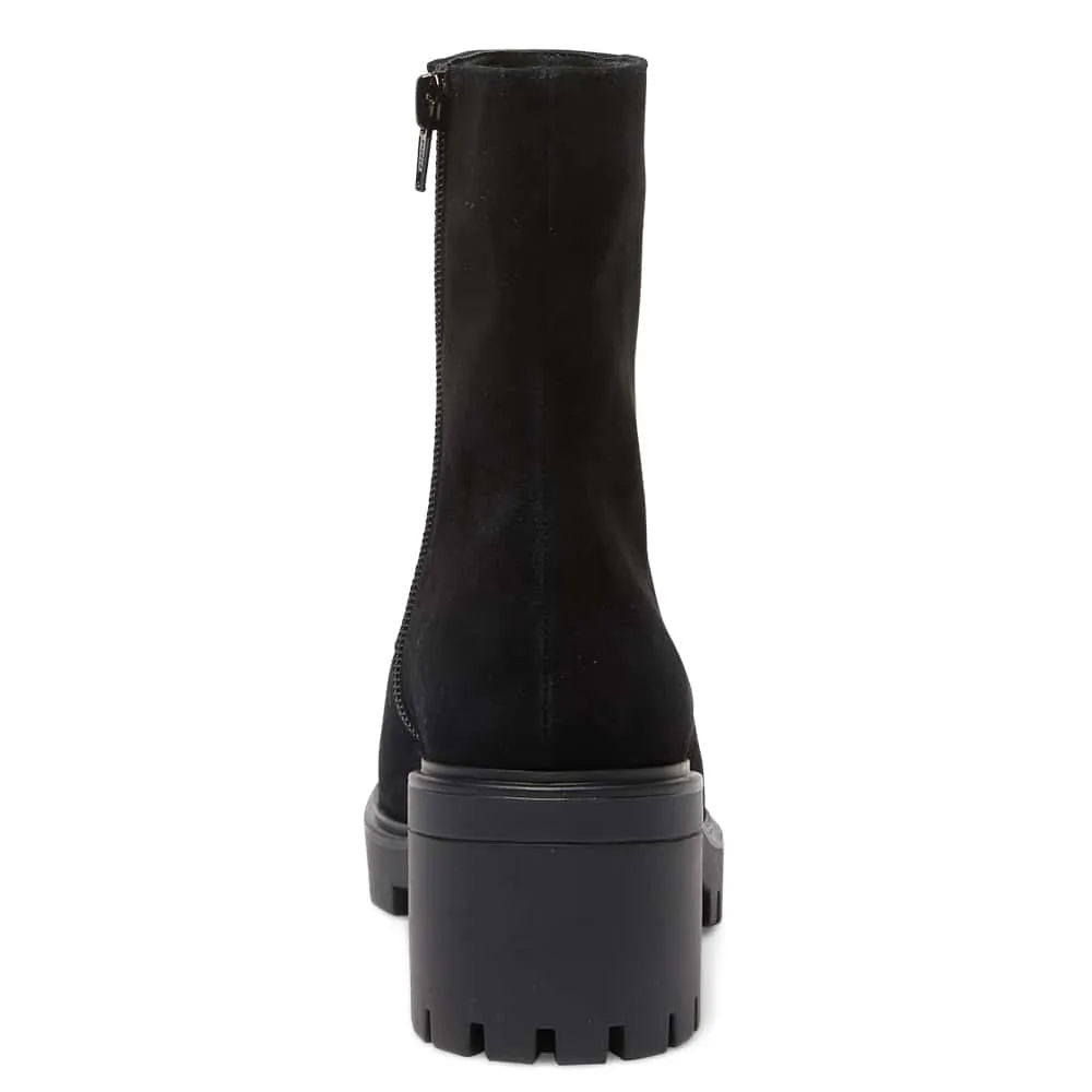 Zack Boot in Black Suede