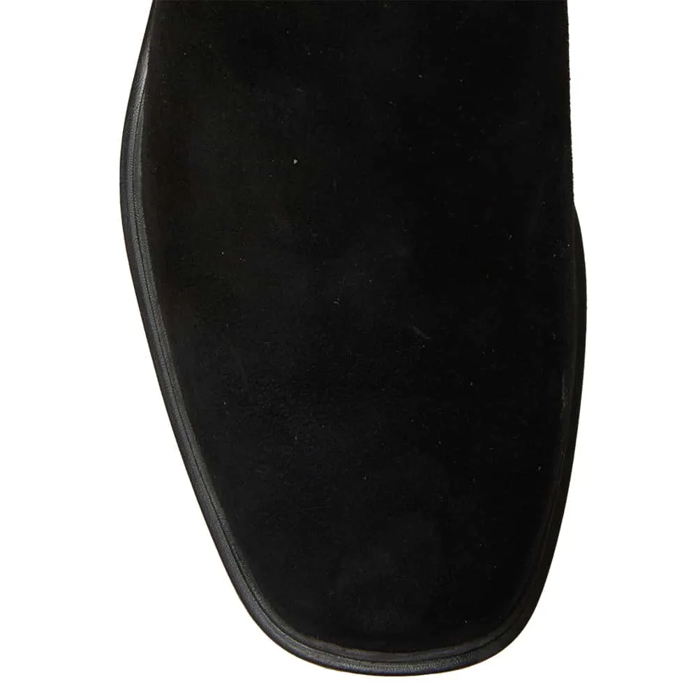 Zack Boot in Black Suede