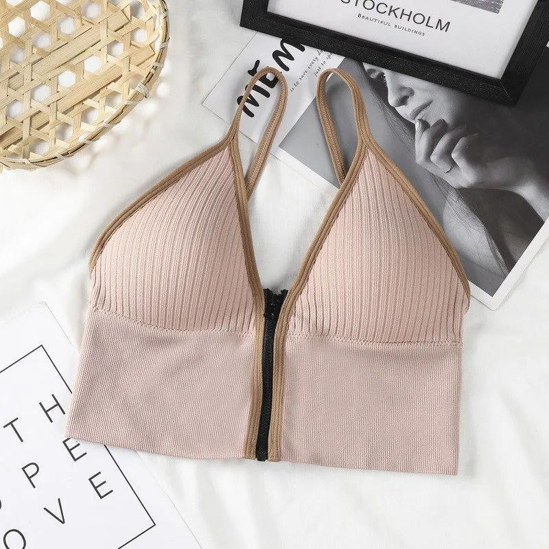 ZIPPER LOCKED STYLING SEXY WRAPPED CHEST TOP BRA ??HOT DEAL - 50% OFF??