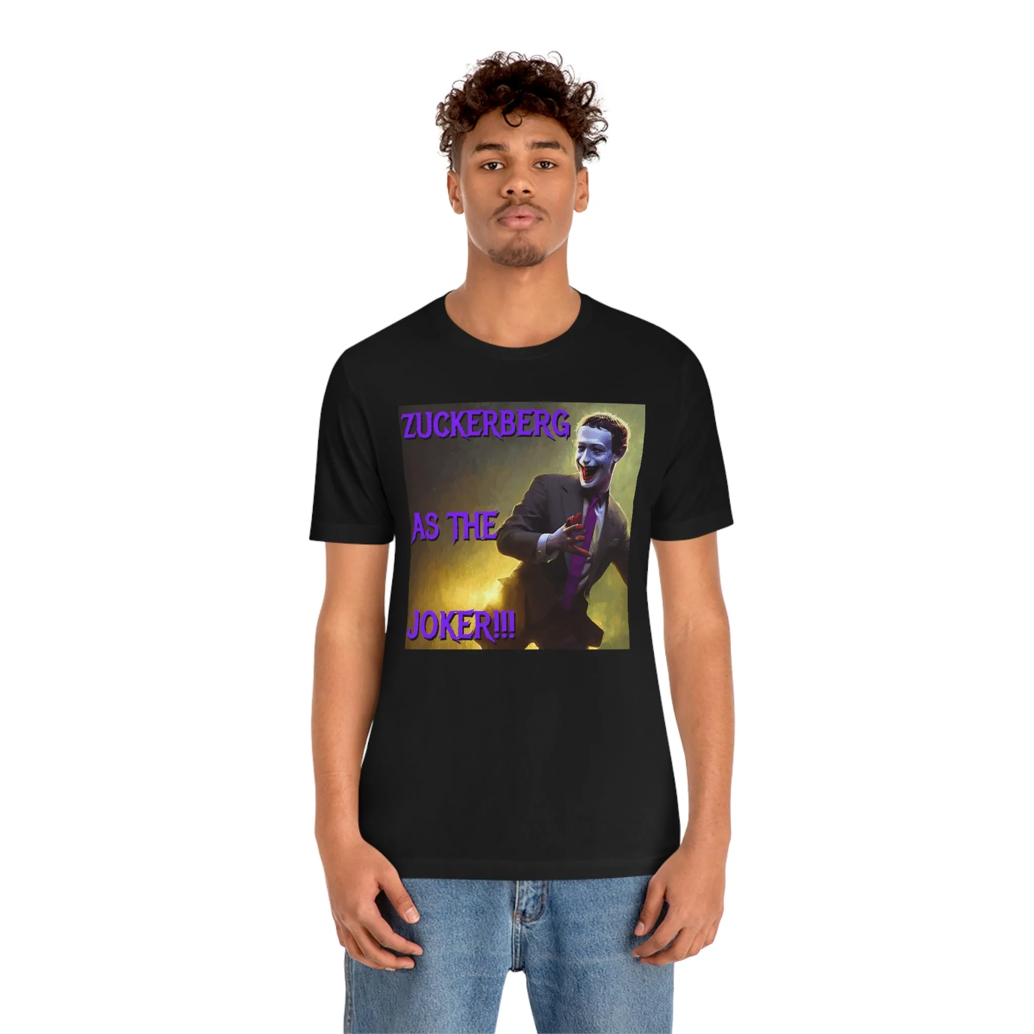 Zuckerberg as the Joker!!! Short Sleeve Tee