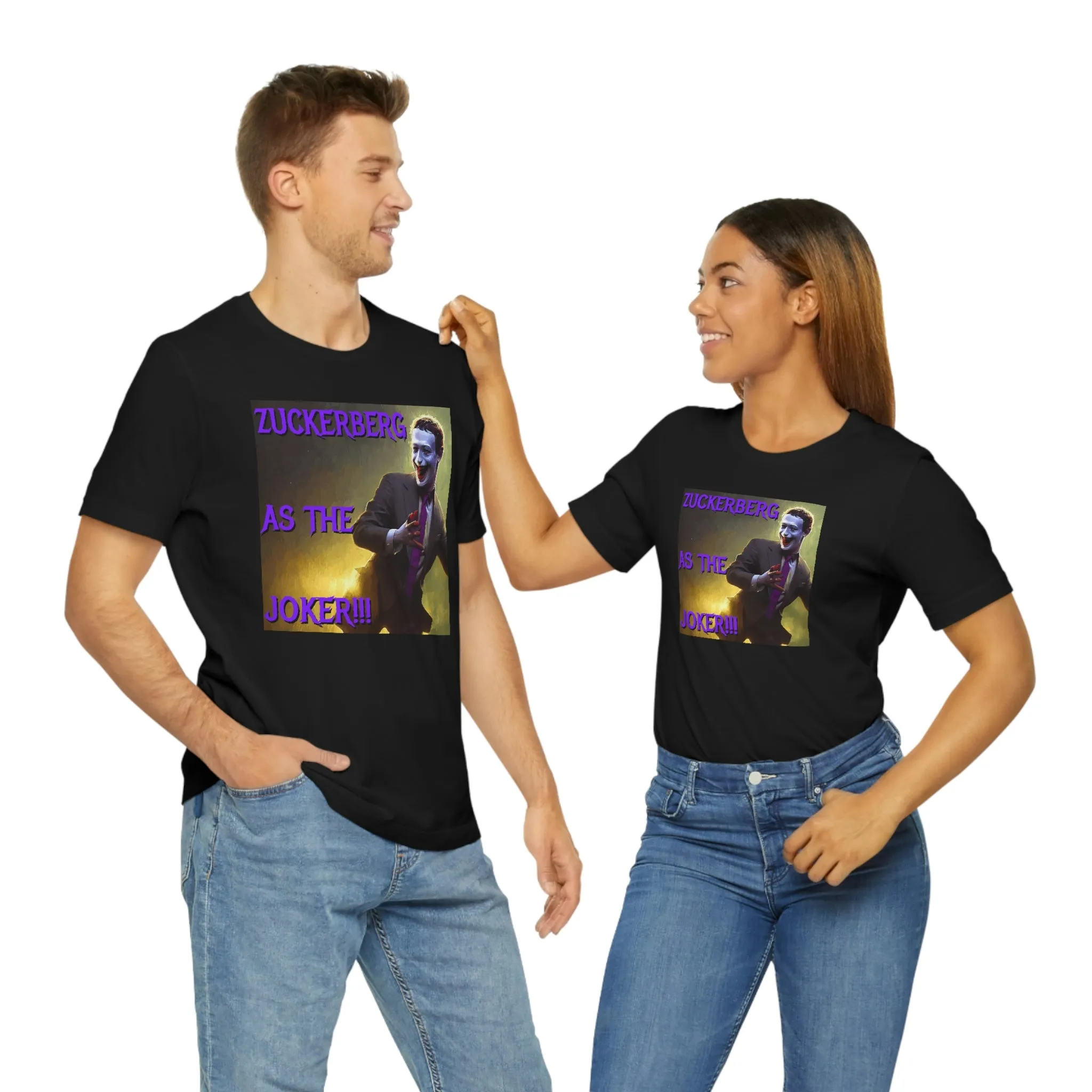 Zuckerberg as the Joker!!! Short Sleeve Tee
