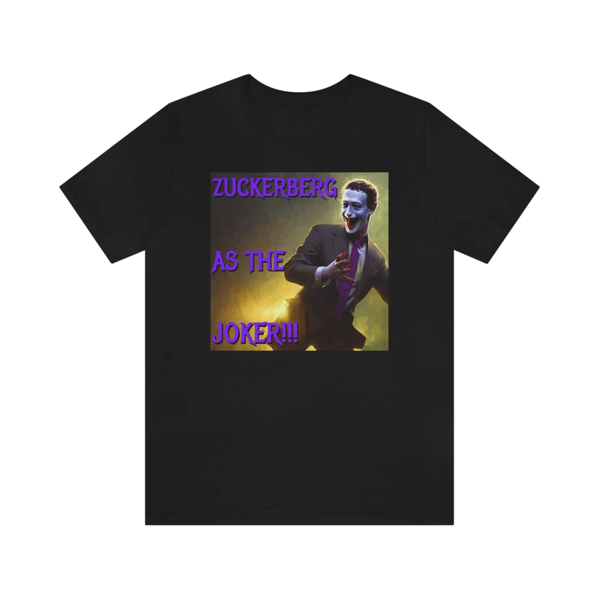 Zuckerberg as the Joker!!! Short Sleeve Tee