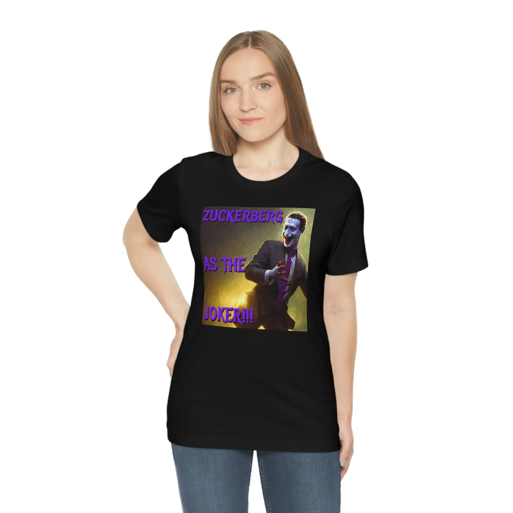 Zuckerberg as the Joker!!! Short Sleeve Tee