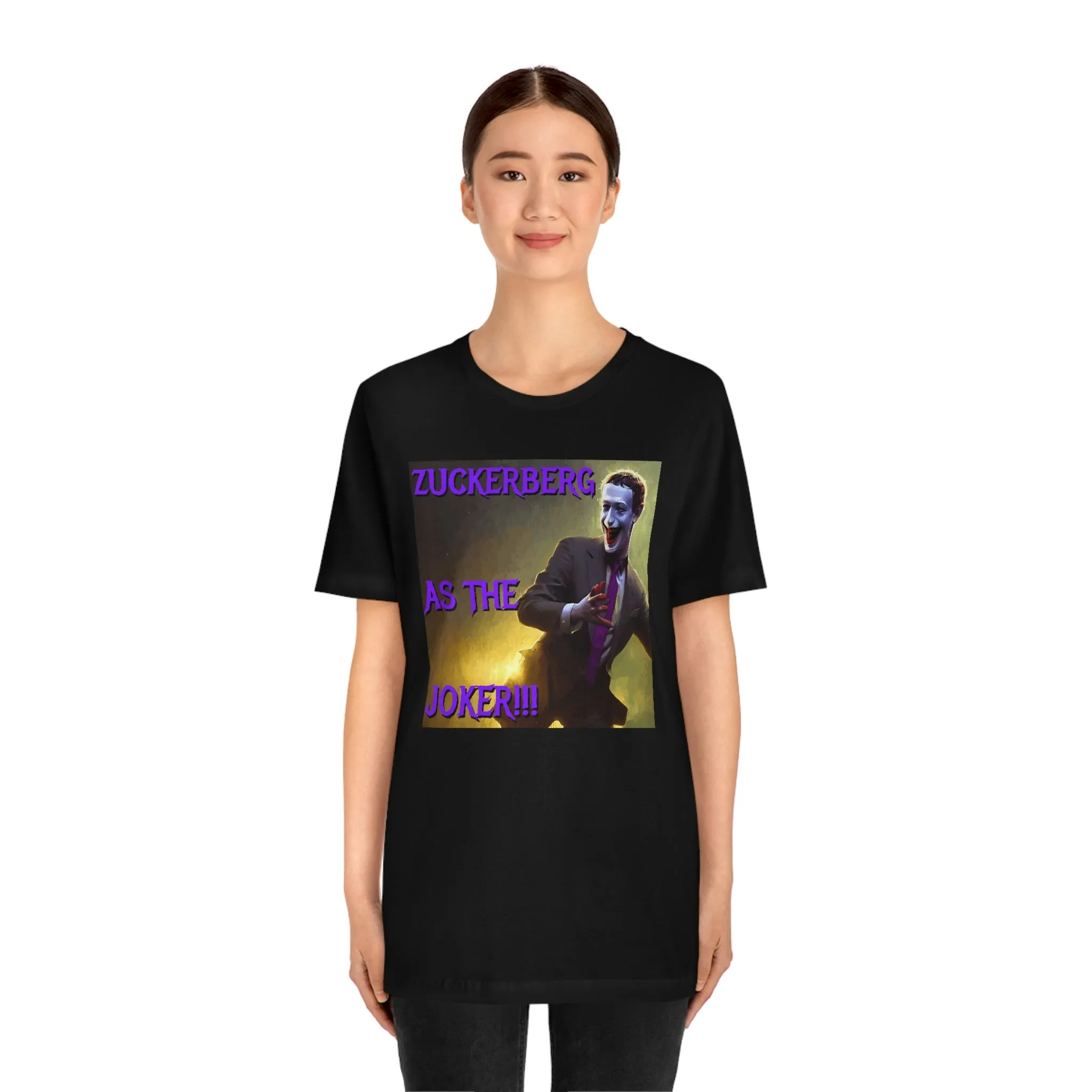 Zuckerberg as the Joker!!! Short Sleeve Tee